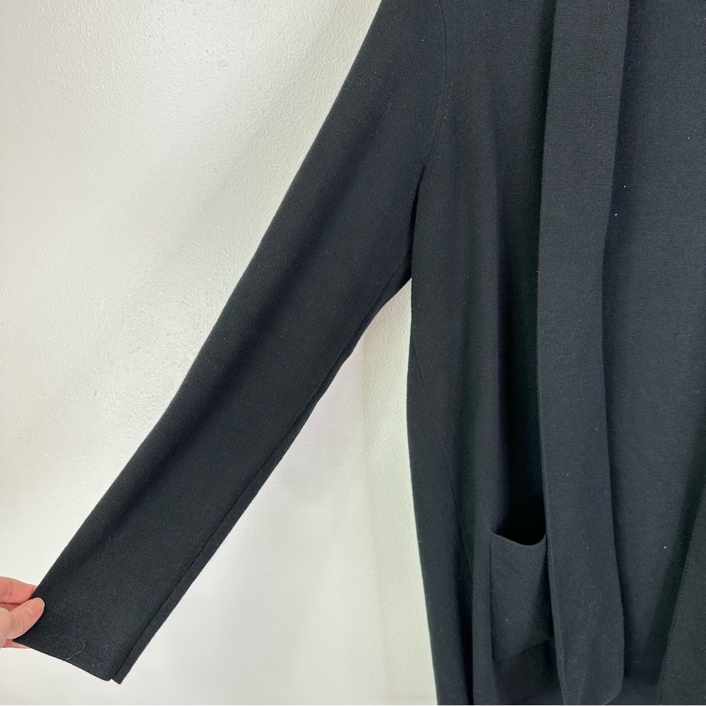 J. Crew Chelsea Open Front Sweater Blazer‎ Black Size M - Picture 2 of 7
